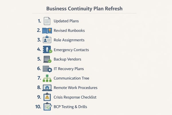 10 Deliverables for a BCP Refresh Scope of Work