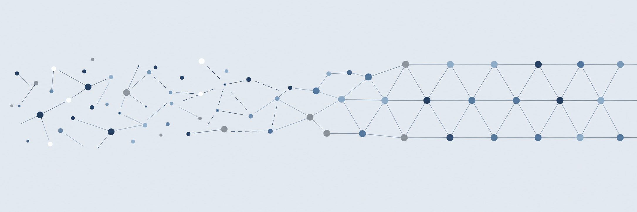 Abstract network banner representing organisational response and business continuity under system disruption